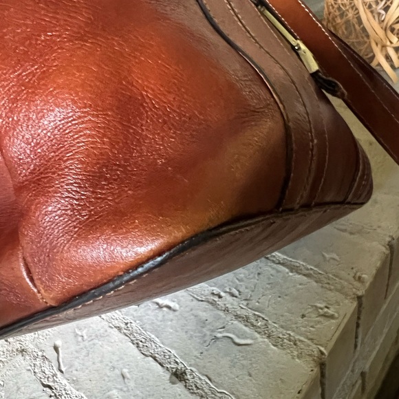 Etienne Aigner Vintage Leather Handbag Double Strap Shoulder Tote Bag - Picture 11 of 15